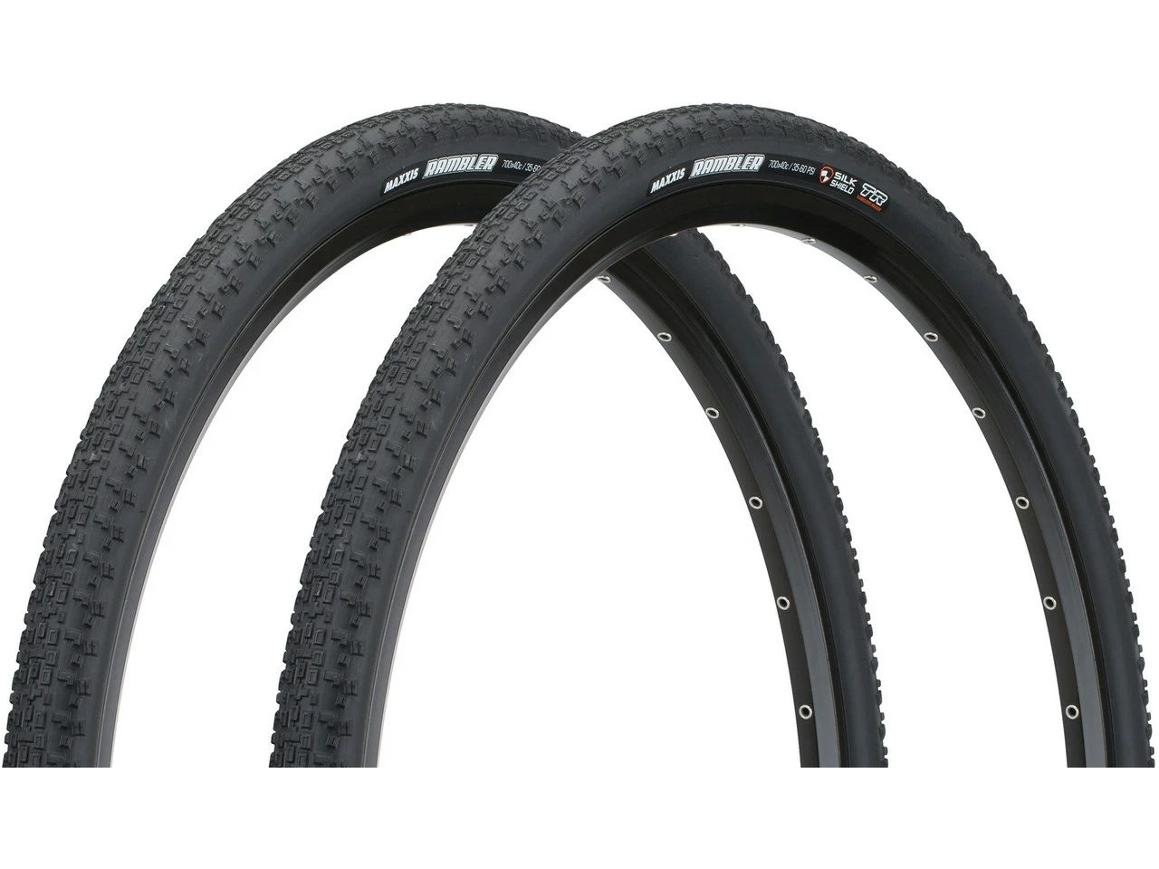 MAXXIS Set De 2 Pneus Souples Rambler Dual SilkShield TR 28" 3 MAXXIS Set De 2 Pneus Souples Rambler Dual SilkShield TR 28"