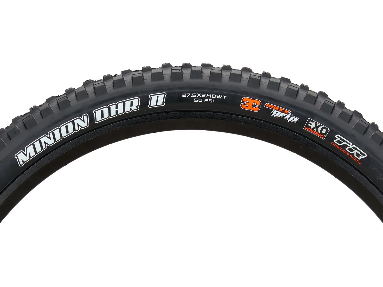 MAXXIS Pneu Souple Minion DHR II 3C MaxxGrip EXO WT TR 27,5" 5 MAXXIS Pneu Souple Minion DHR II 3C MaxxGrip EXO WT TR 27,5" – Image 3